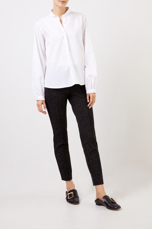 Cambio Hose 'Ros Zip' mit Leoprint Blau/Multi