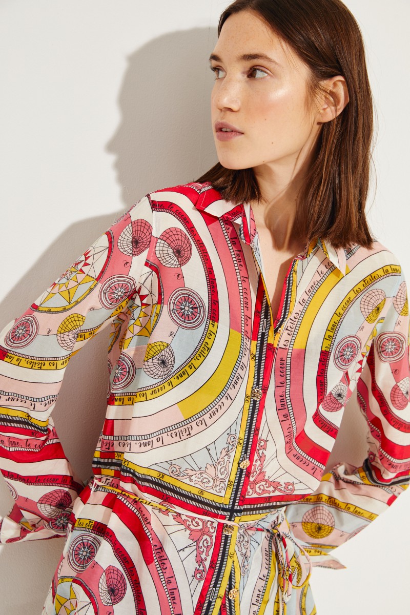 Gemusterte Bluse 'Brigitte' Multi