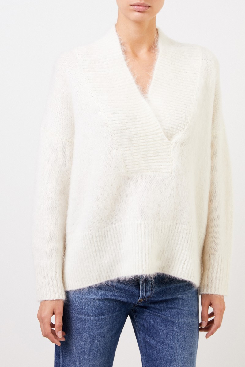 Woll-Cashmere Pullover Crème