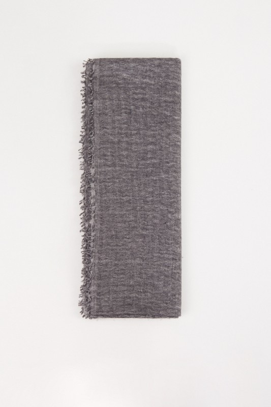 Allude Cashmere-Schal Grau Melange