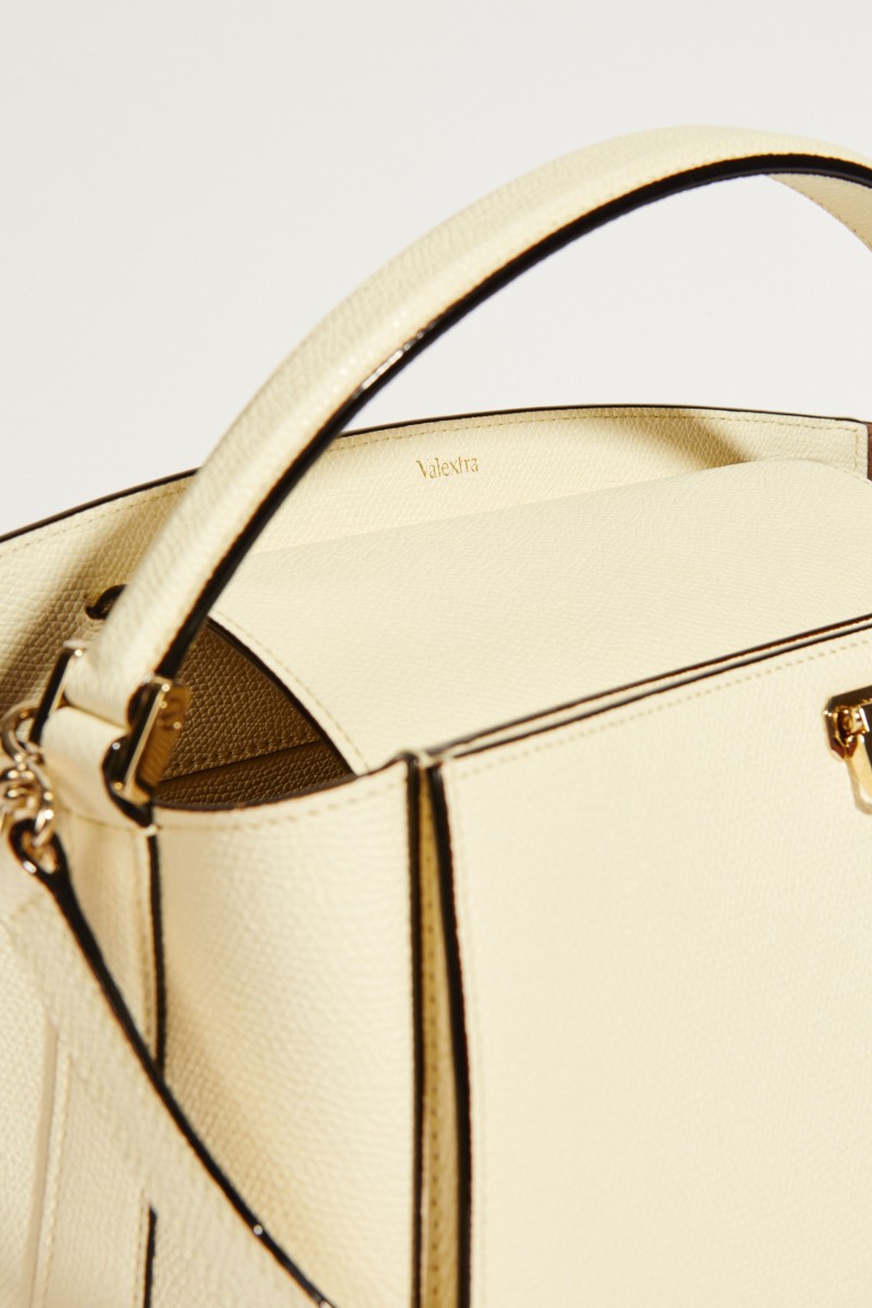 Leder-Tasche 'Brera Medium' Crème
