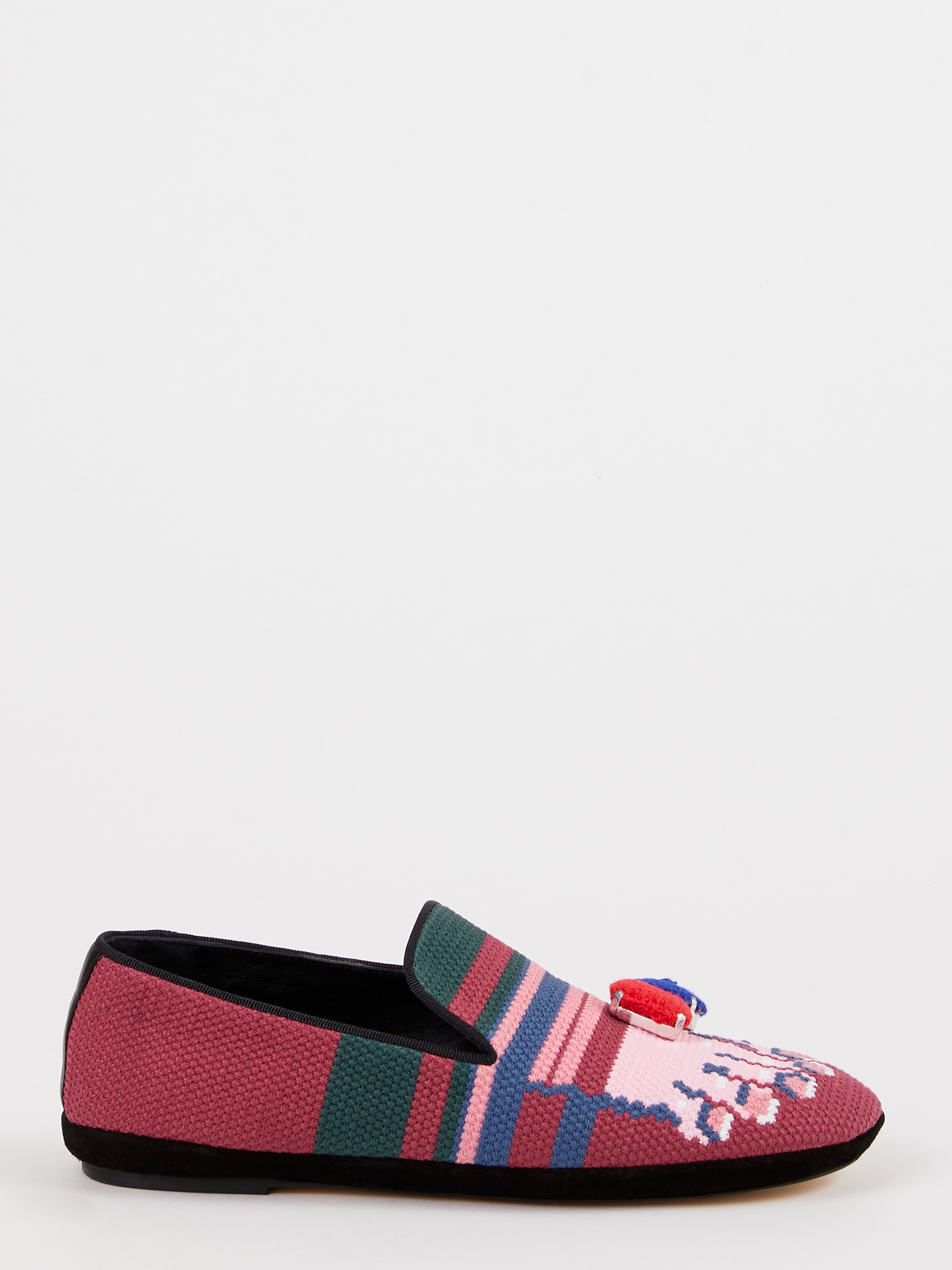 Loewe Embroidered Loafers Fuchsia/Pink Shoes