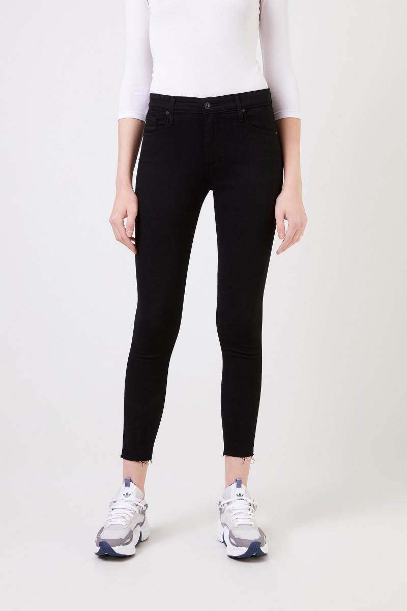 AG Jeans High-Rise Skinny Ankle 'The Farrah' Schwarz