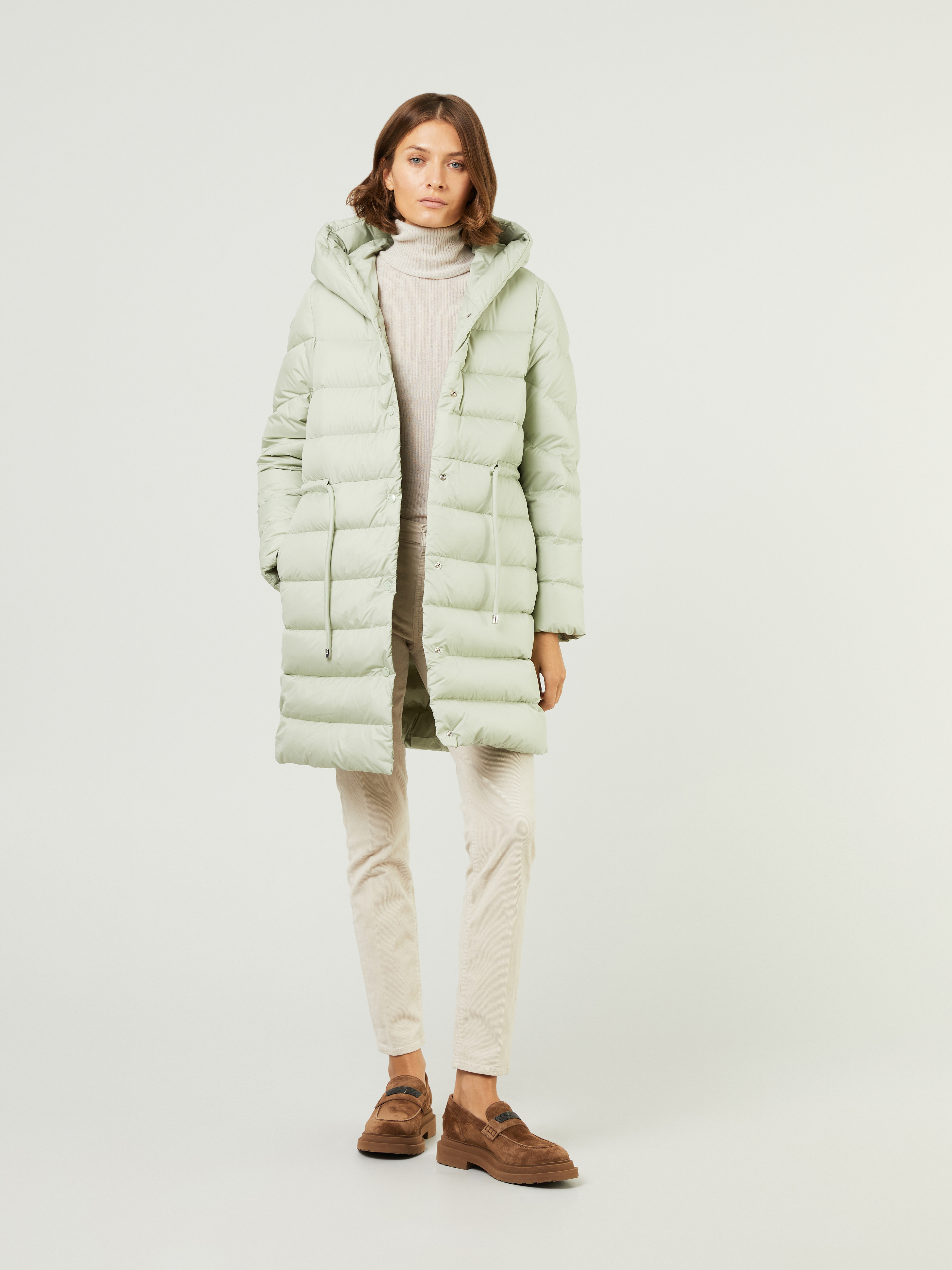 Woolrich Puffer Coat 'Ellis' Light Green | Down Coats