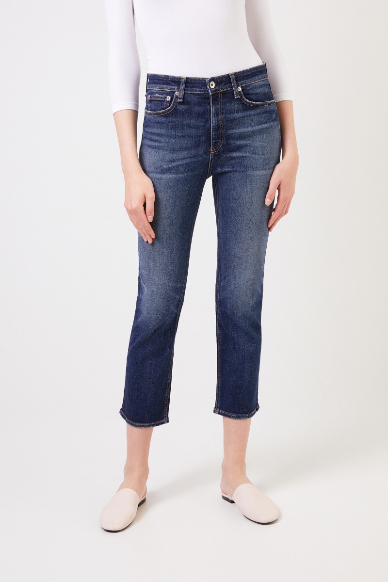 Rag&Bone Jeans 'Nina Highrise Ankle' Blau