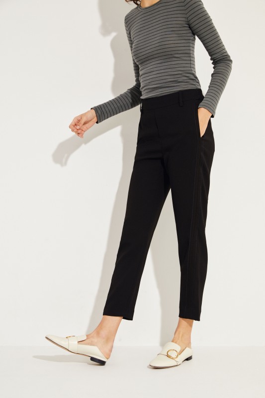 Fließende Hose Schwarz