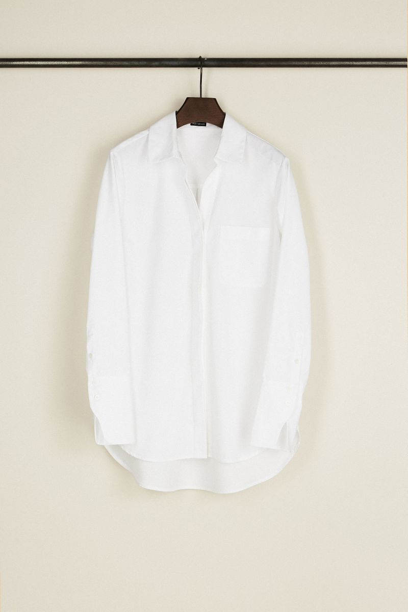 Baumwoll-Bluse 'Lively' Weiß