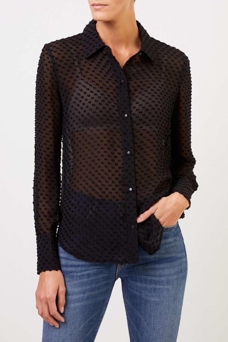 Equipment Seidenbluse 'Sedienne' Schwarz