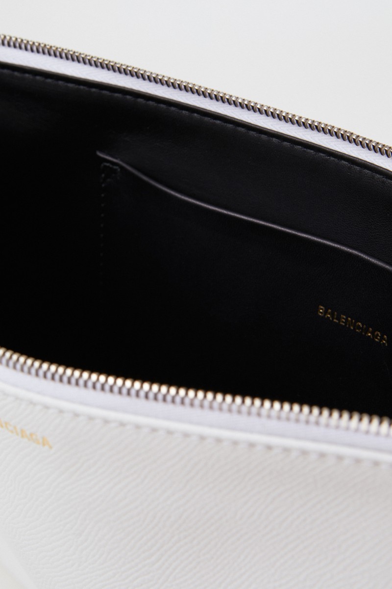 Balenciaga Clutch 'Ville Pouchette' Medium Weiß