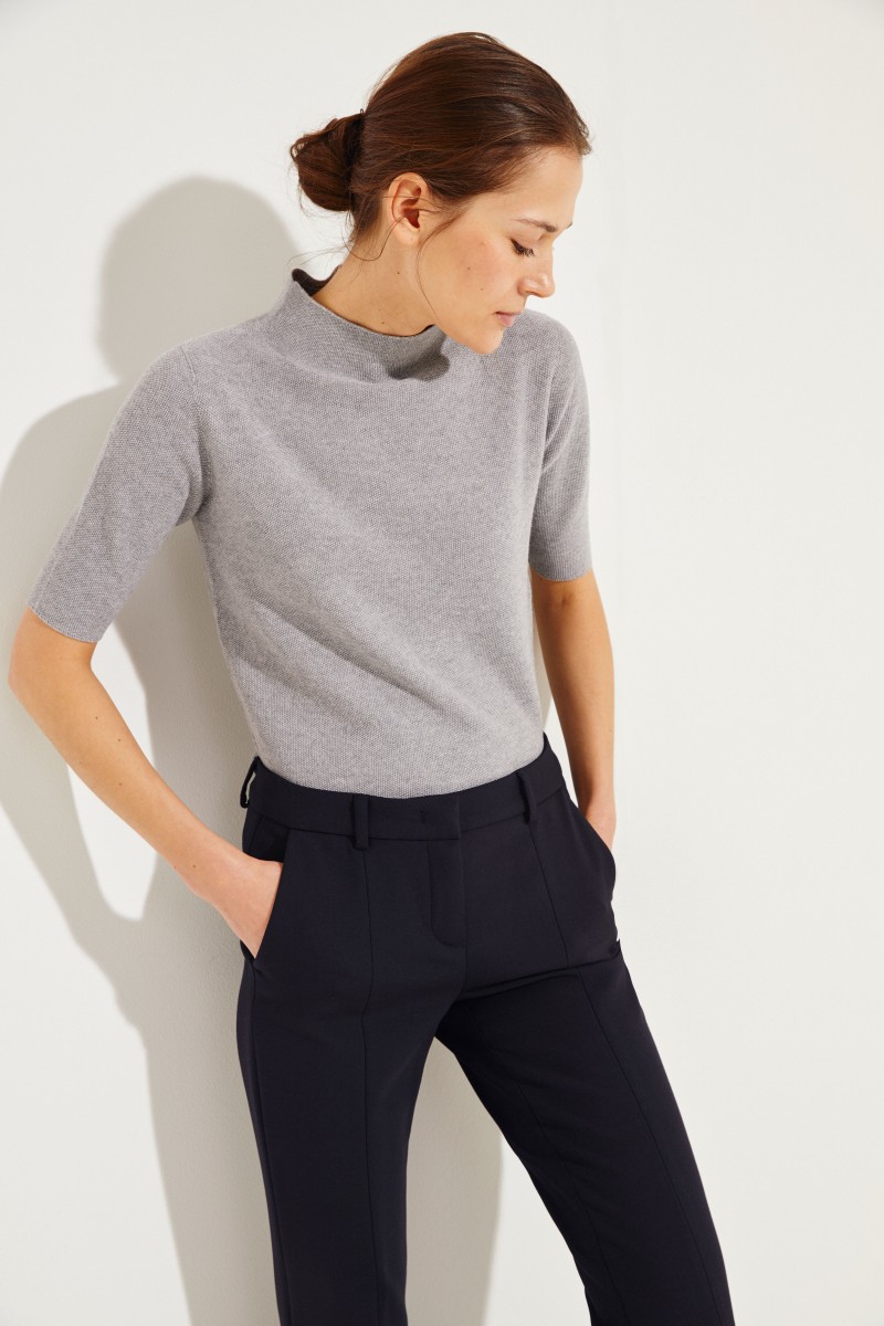 Turtleneck-Pullover Grau