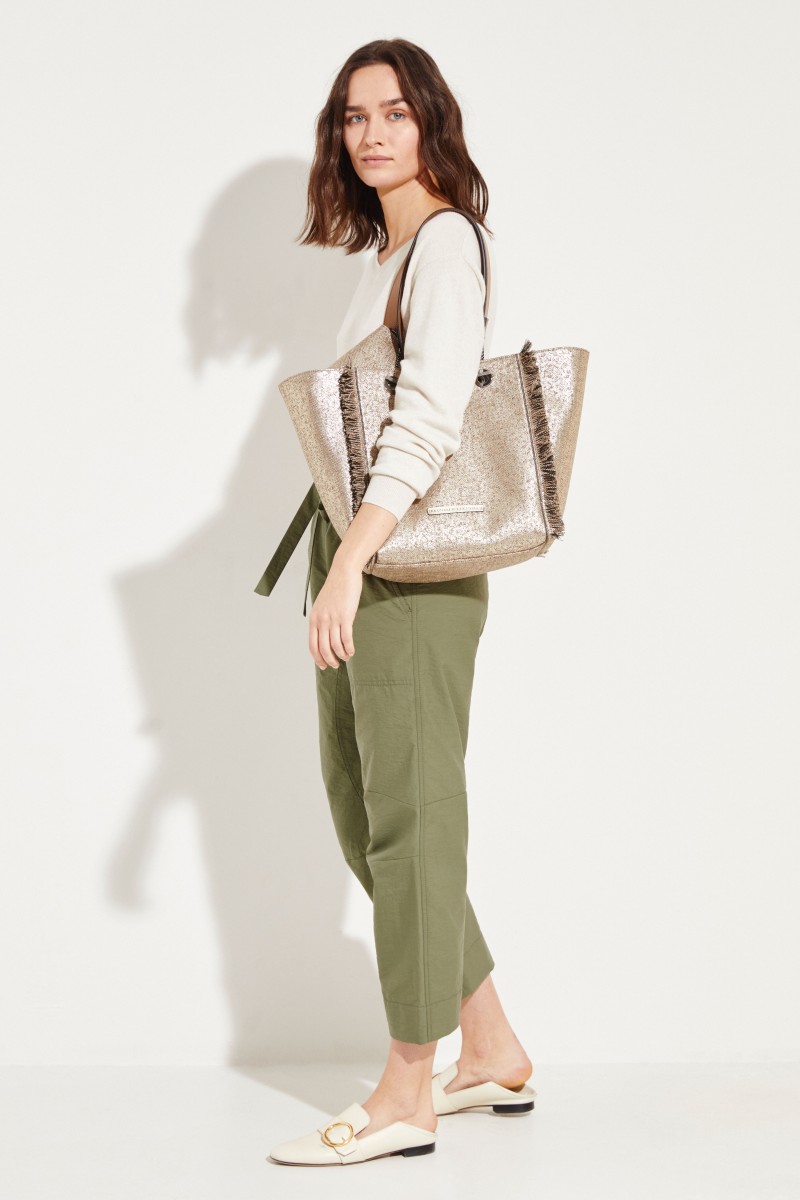 Wendbarer Shopper Beige/Bronze
