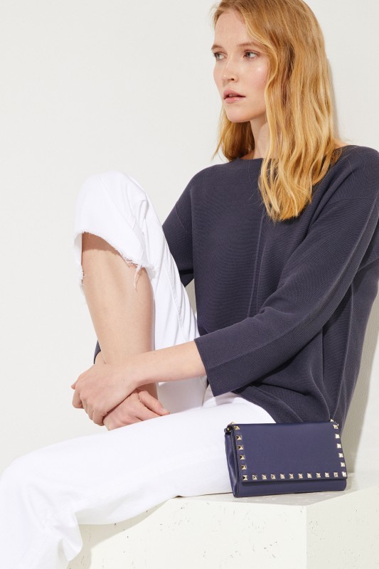 Baumwoll-Pullover Grau