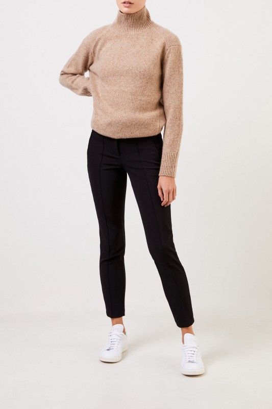 Cambio Hose 'Ros' mit Perlendetails Schwarz