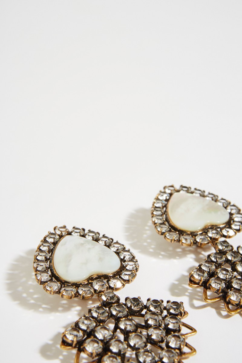 Ohrringe 'Crystal Mother Of Pearl' Silber