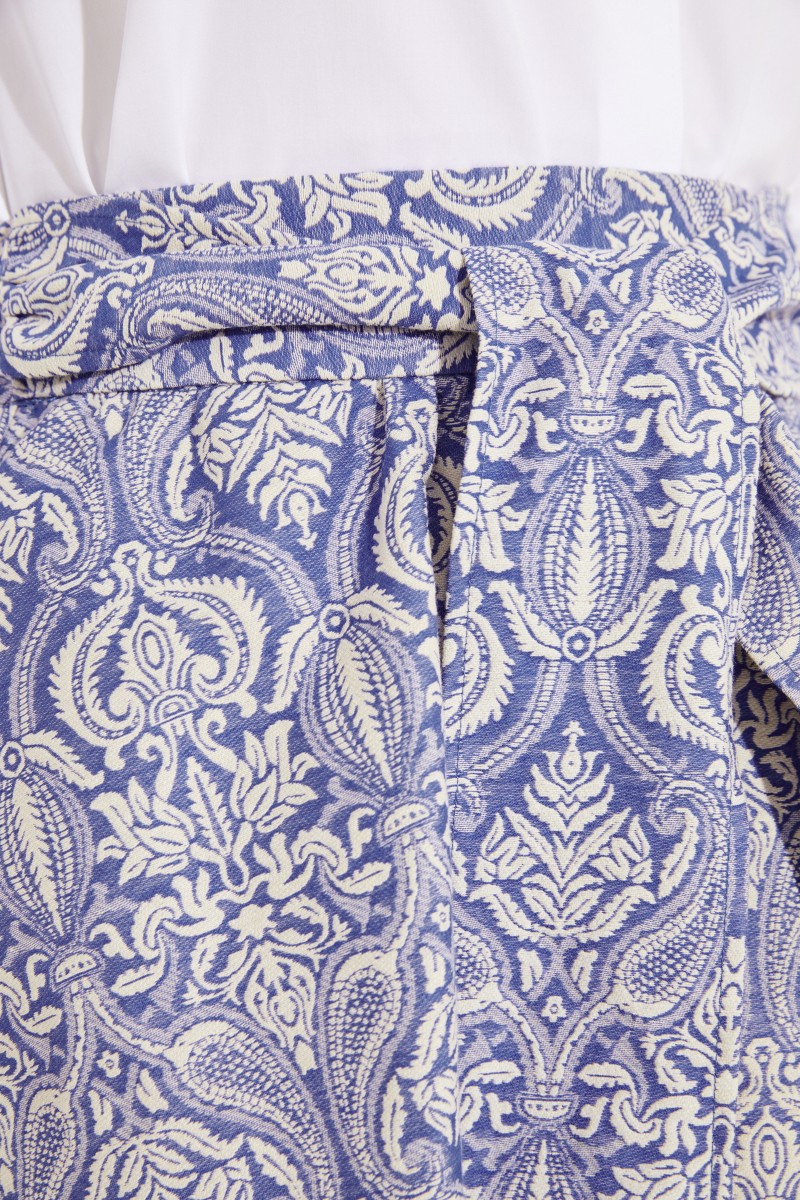 Jacquard Rock Blau/Weiß