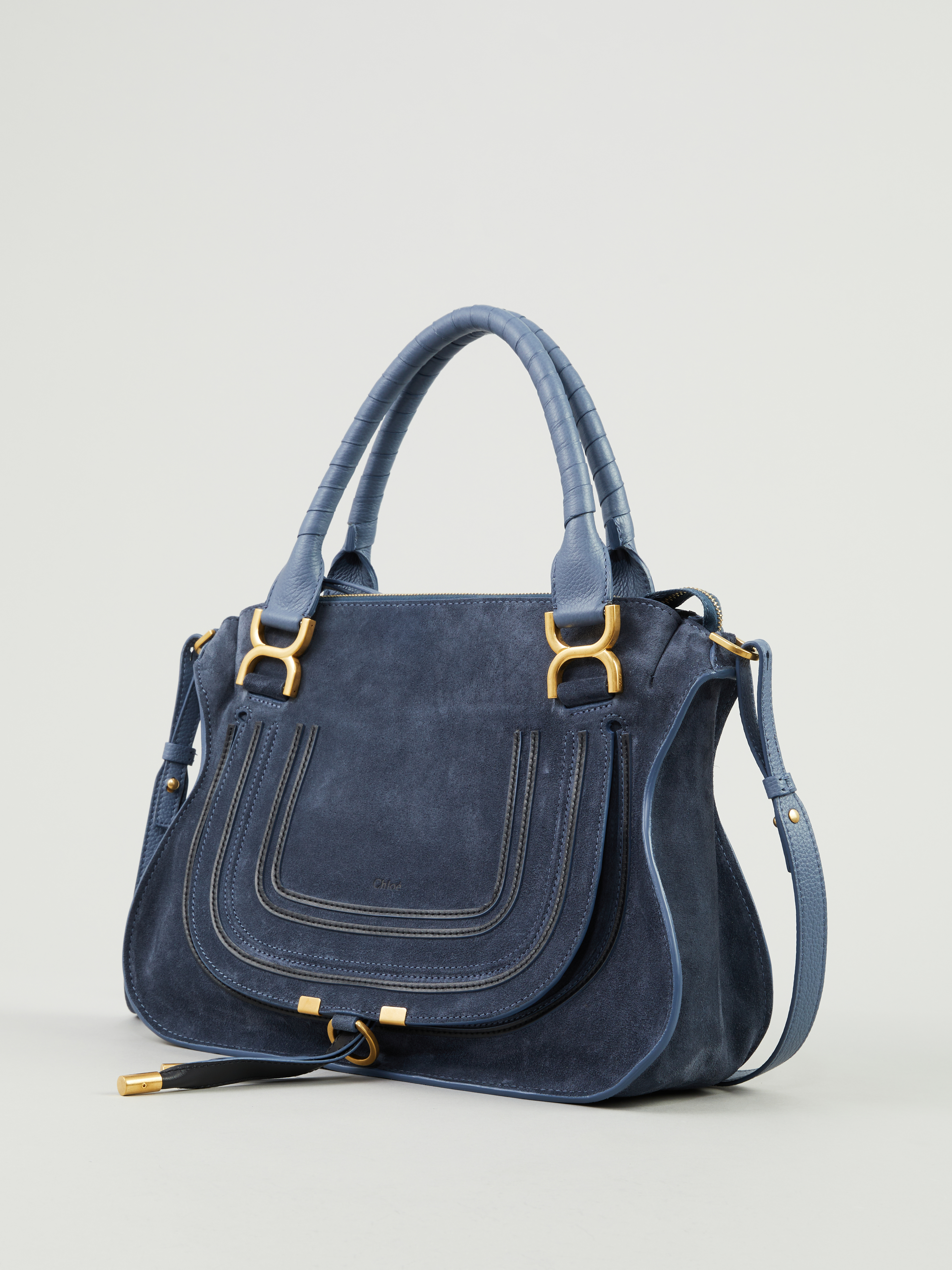 chloe marcie bag navy