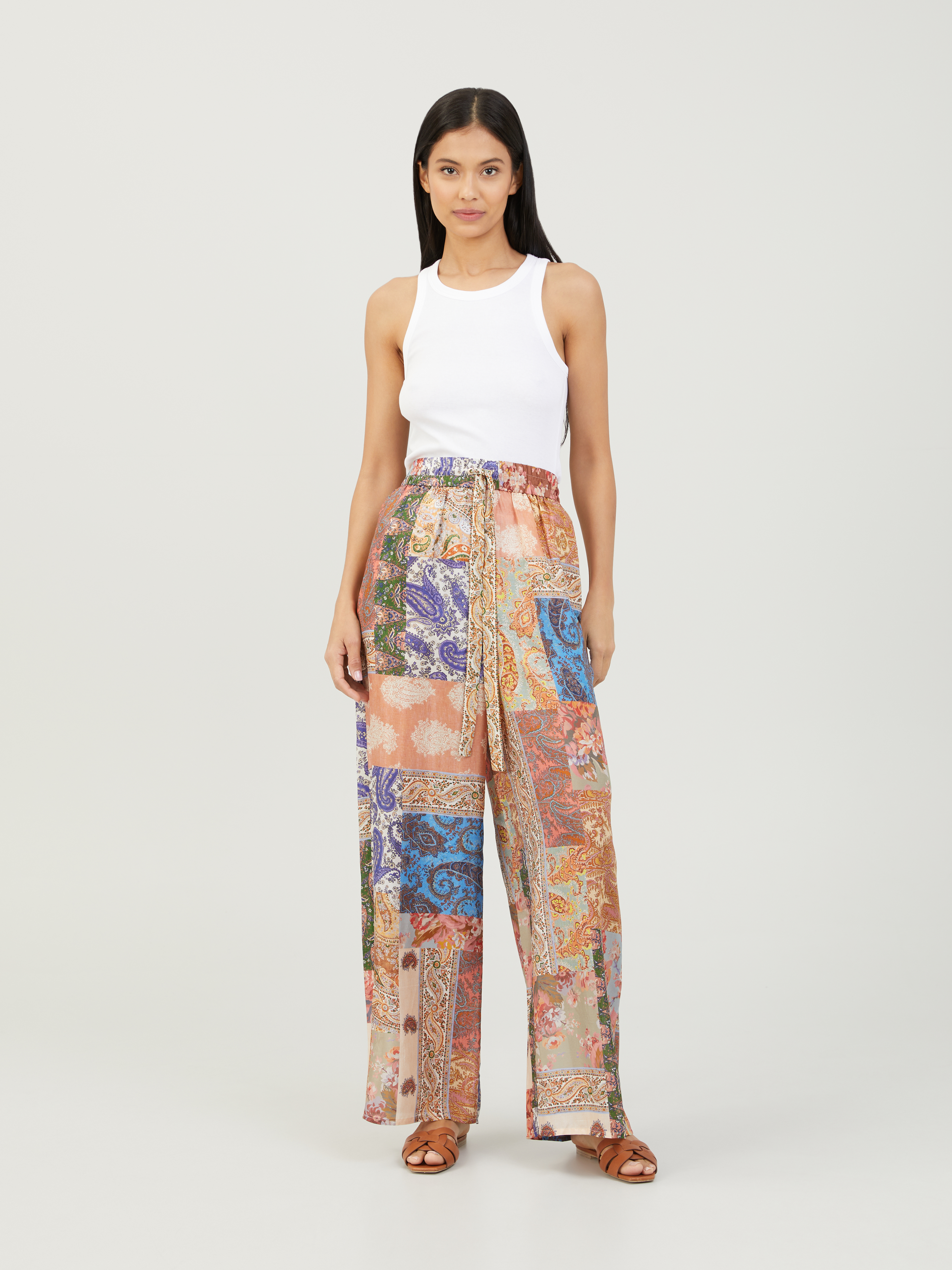 Devi patchwork print silk trousers 3 - 2024 ❤️ CooperativaShop ✓