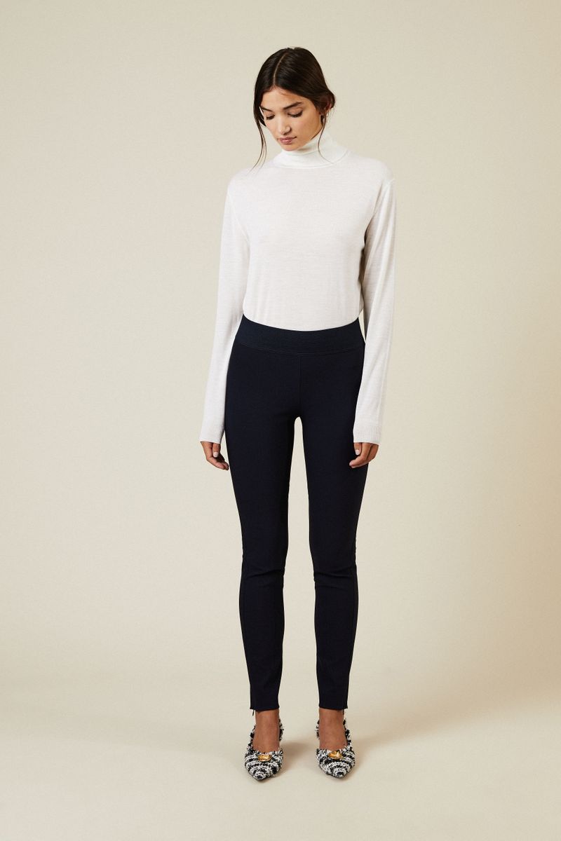 Stretch-Hose Marineblau