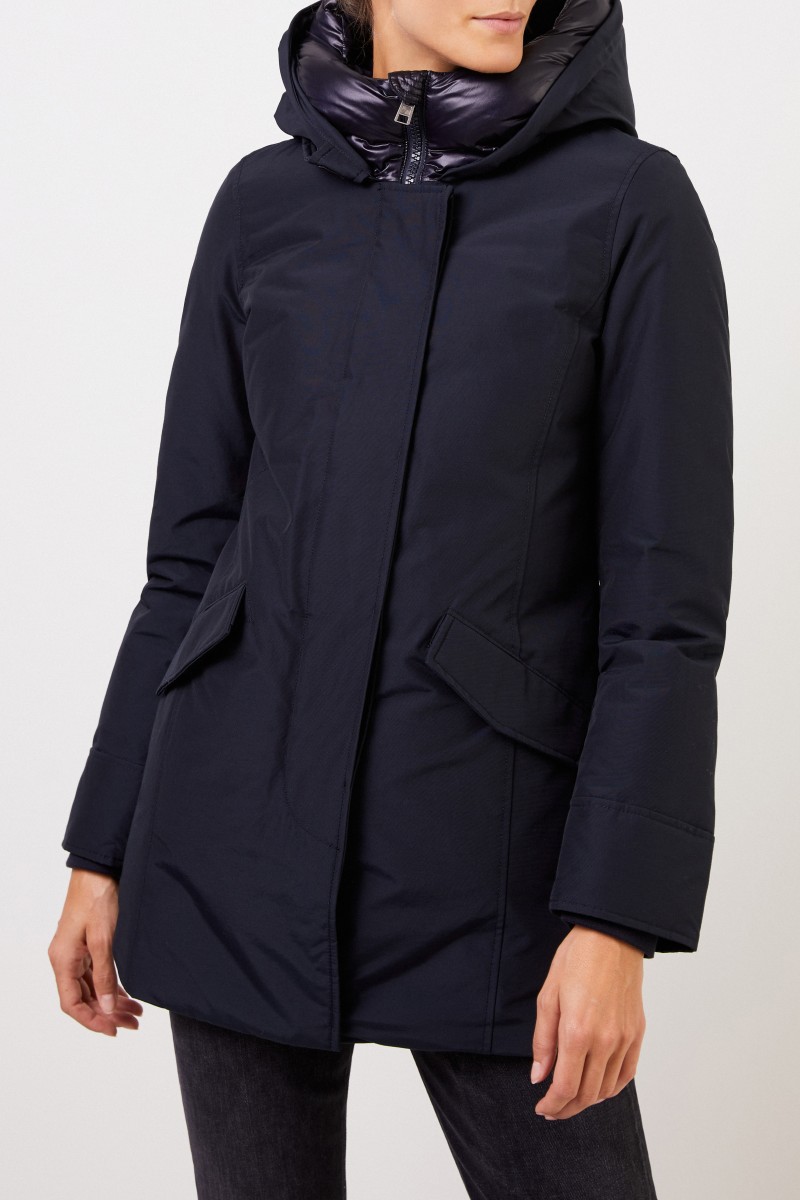 Woolrich Daunenjacke 'Arctic Parka' mit Kapuze Marineblau