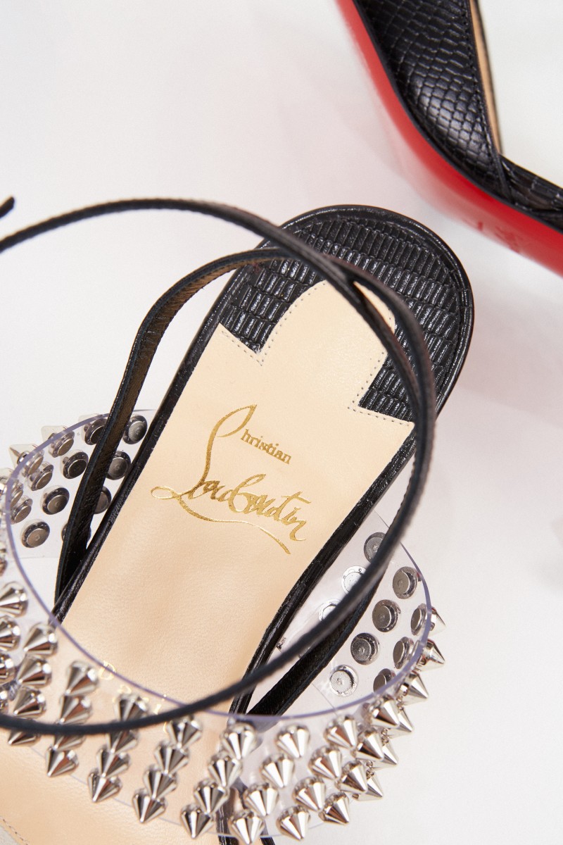 Pumps mit Reptilienmuster 'Levita 55' Schwarz