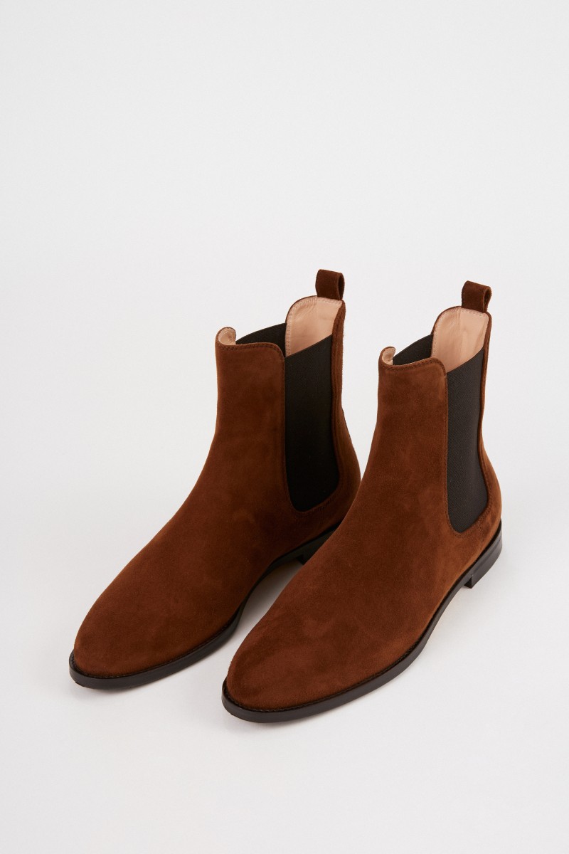 Unützer Leather suede Chelsea boot Brown