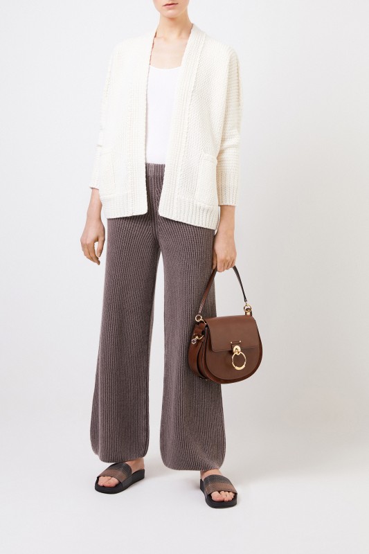 Iris von Arnim Cashmere-Hose 'Fedra' Braun