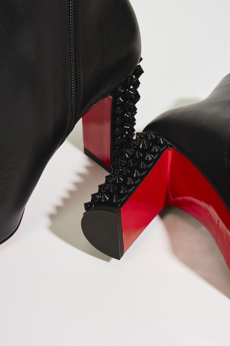 Stiefelette mit Nietendetails 'Suzi Folk' Schwarz
