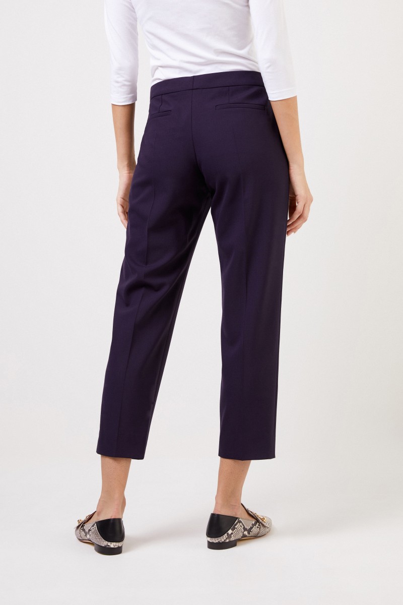 Chloé Klassische Woll-Hose Midnight