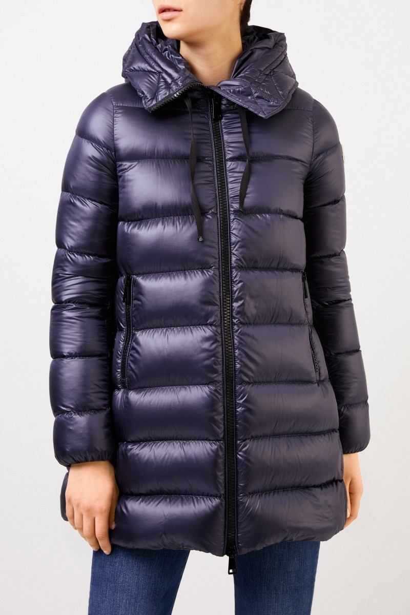 Moncler Daunenmantel 'Suyen' mit Kapuze Marineblau