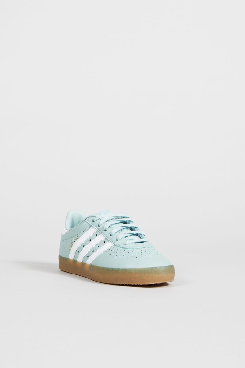Leder-Sneaker 'Adidas 350 W' Grün/Weiß