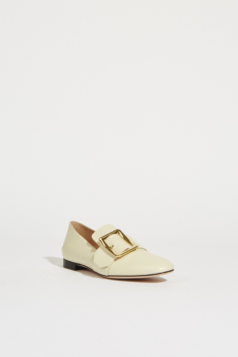 Lederloafer 'Janelle' Crèmeweiß