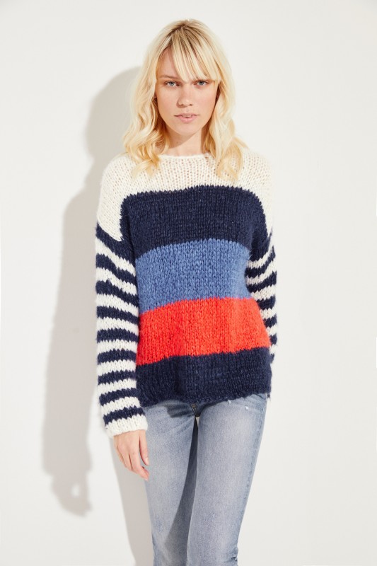 Seiden-Leinen-Pullover 'Shannan' Multi