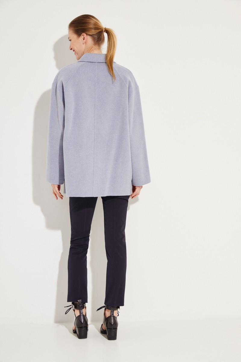 Woll-Cashmere-Jacke 'Odine Double' Blue Melange