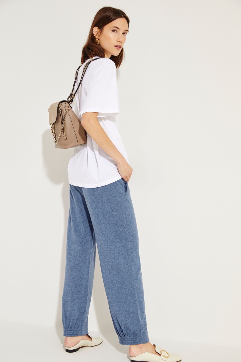 Cashmere-Jogginghose Blau