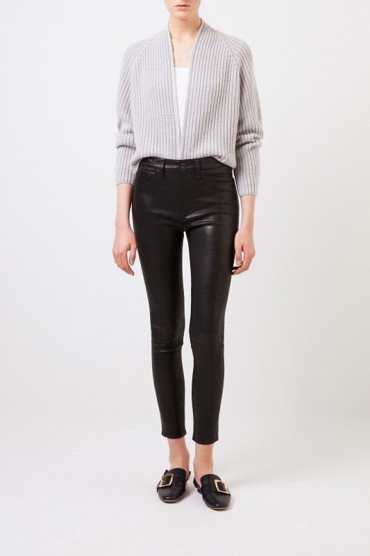 Rag&Bone Highrise Lederhose Schwarz