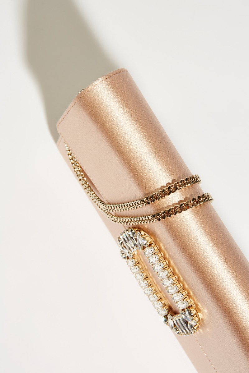 Satin-Clutch 'Envelope Flap' Rosé