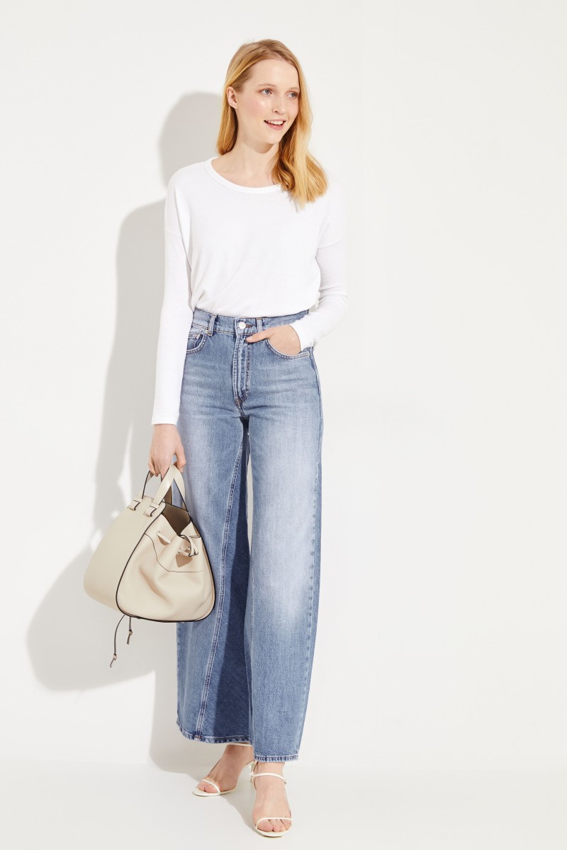 Jeans 'Classic Denim' mit Schlag Blau