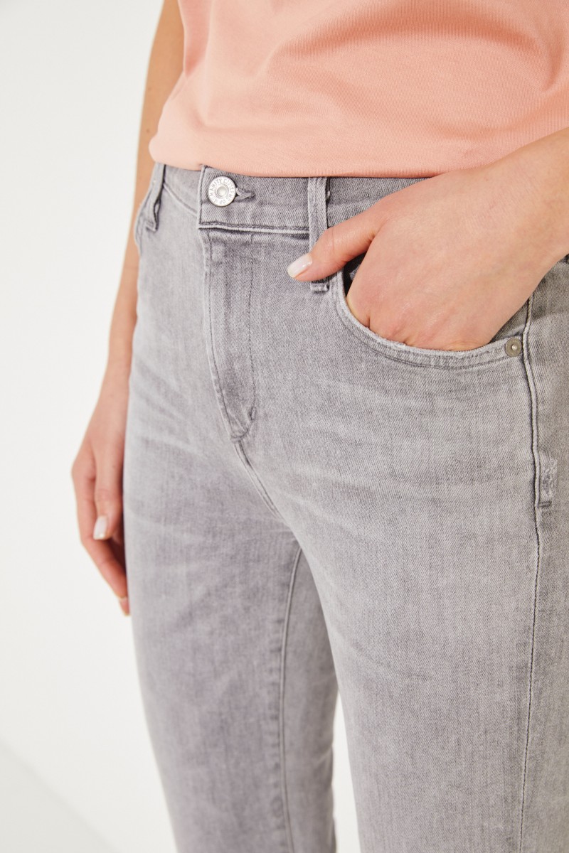 High Rise Skinny-Jeans 'Rocket' Grau