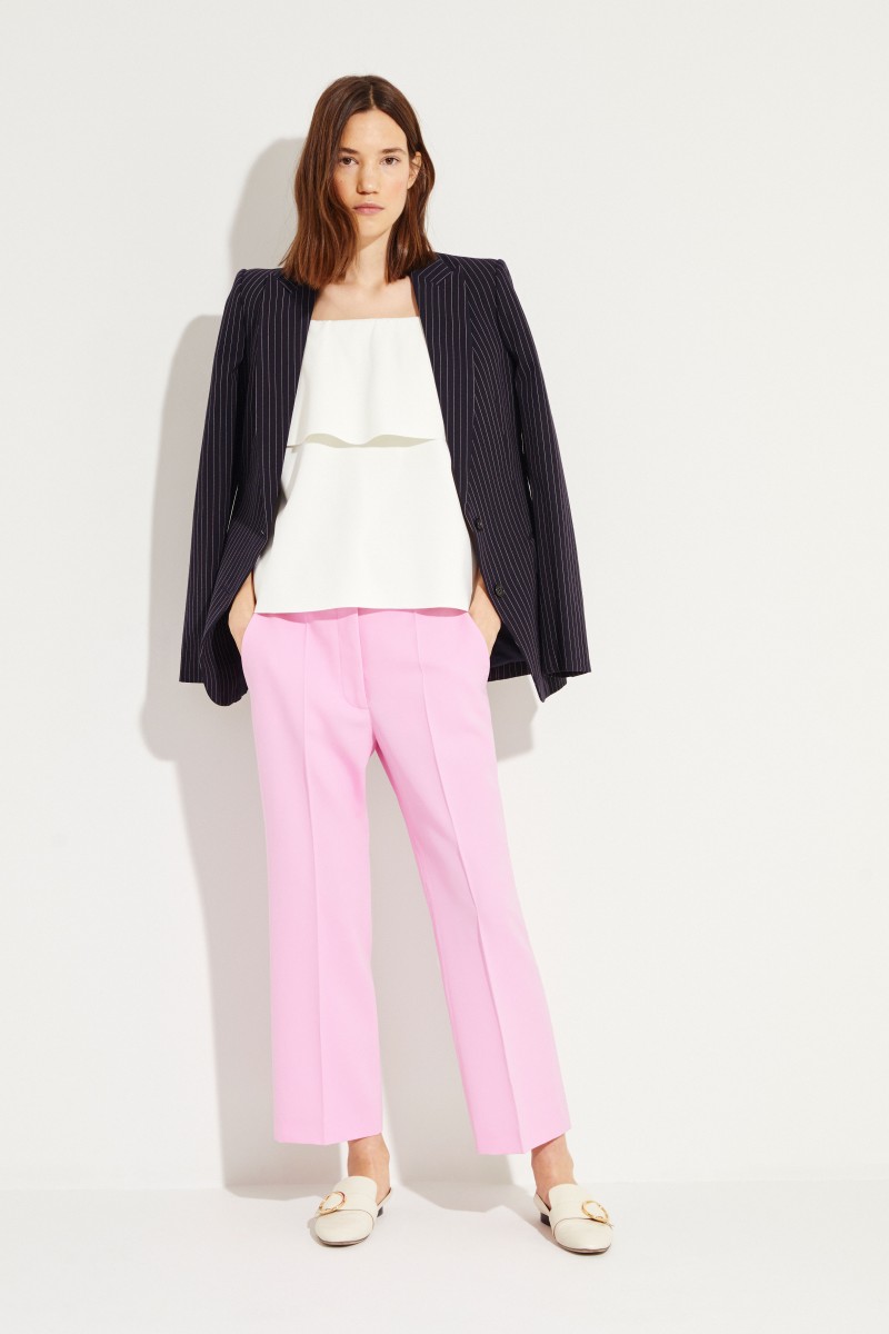 Klassische Bügelfaltenhose Pink