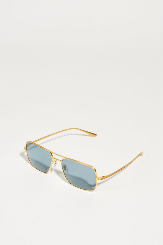 Oliver Peoples Sonnenbrille x The Row 'Victory L.A.' Gold/Blau