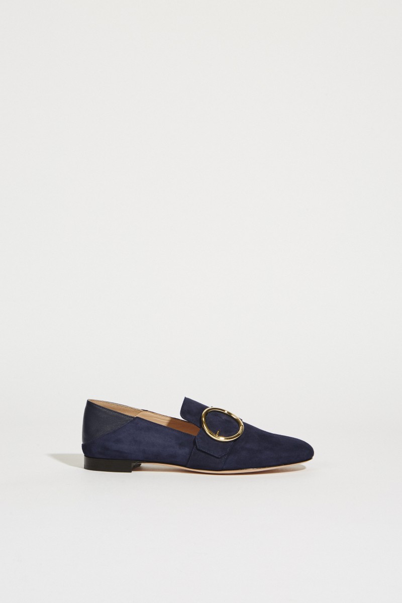 Lederloafer 'Lottie' Marineblau