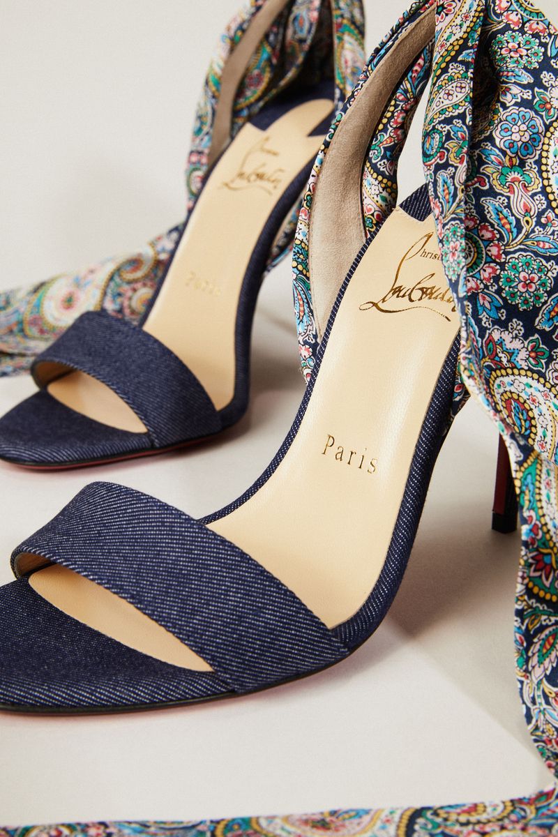 Sandale 'Du Desert' mit Bindedetail Denim