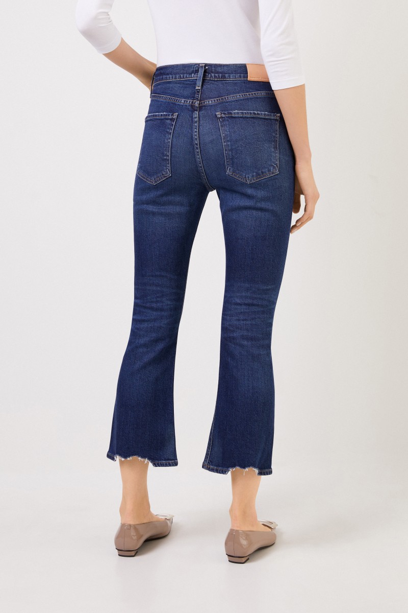 Jeans 'Demi Cropped Flare' Blau