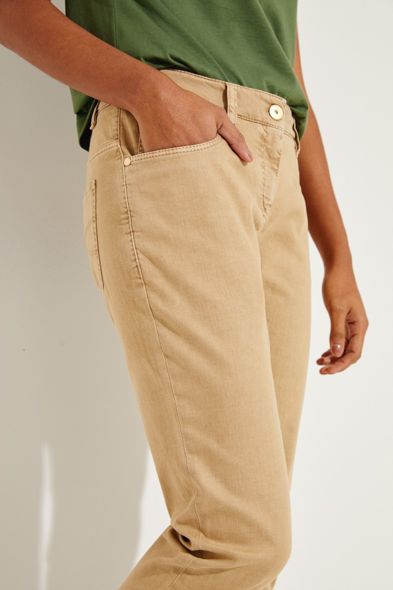Slim Fit Jeans Beige