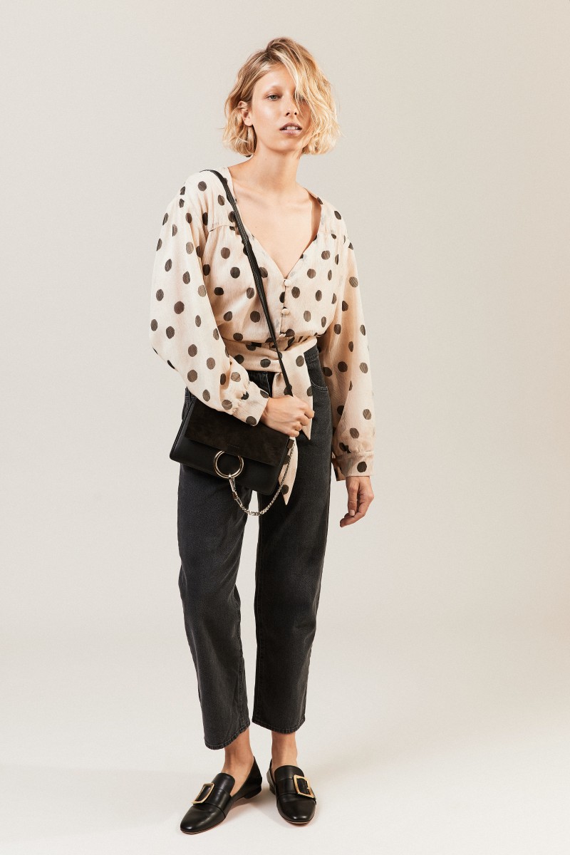 Schultertasche 'Faye Small' Schwarz
