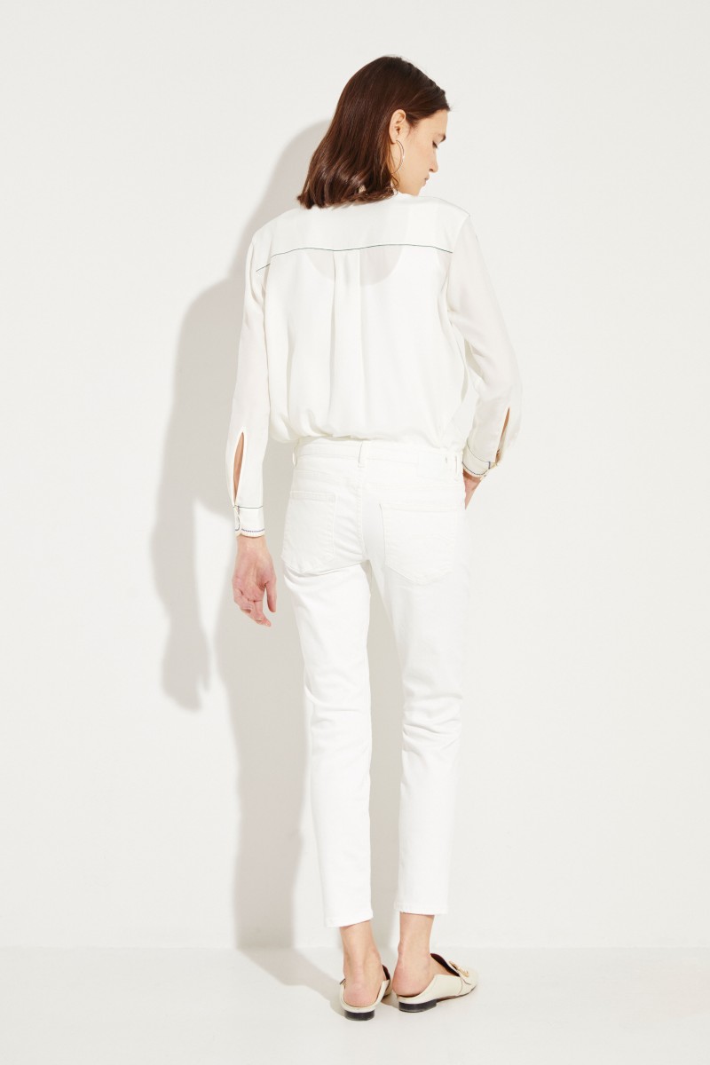 Jeans 'Boy Skinny' Crèmeweiß