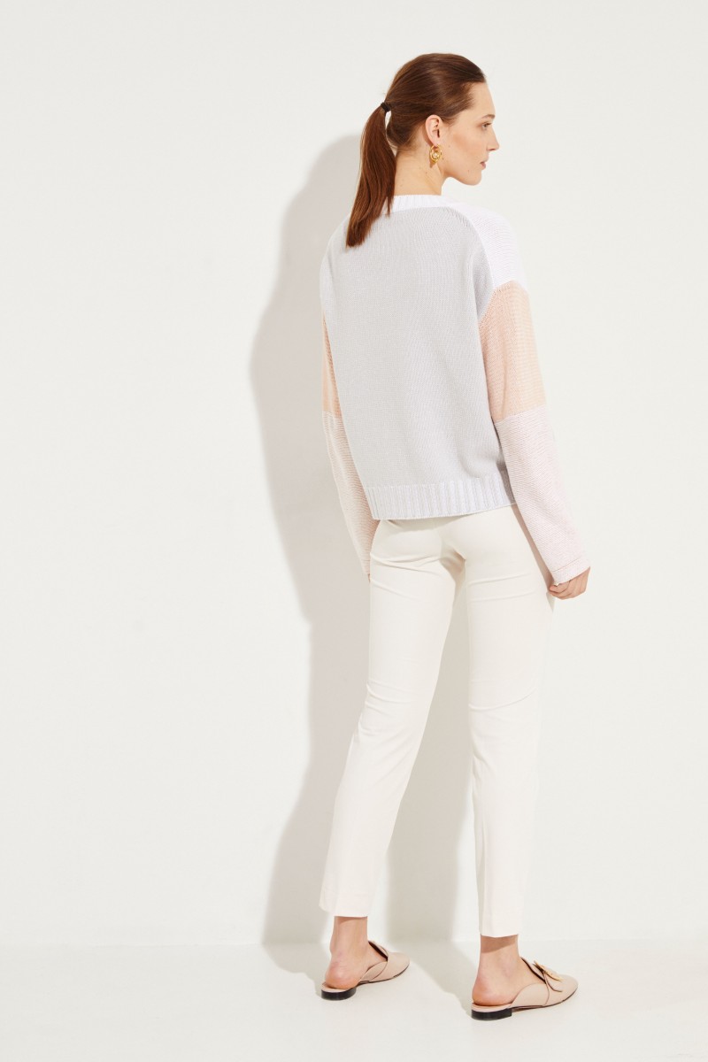 Cashmere-Pullover 'Maya' Rosé/Grau
