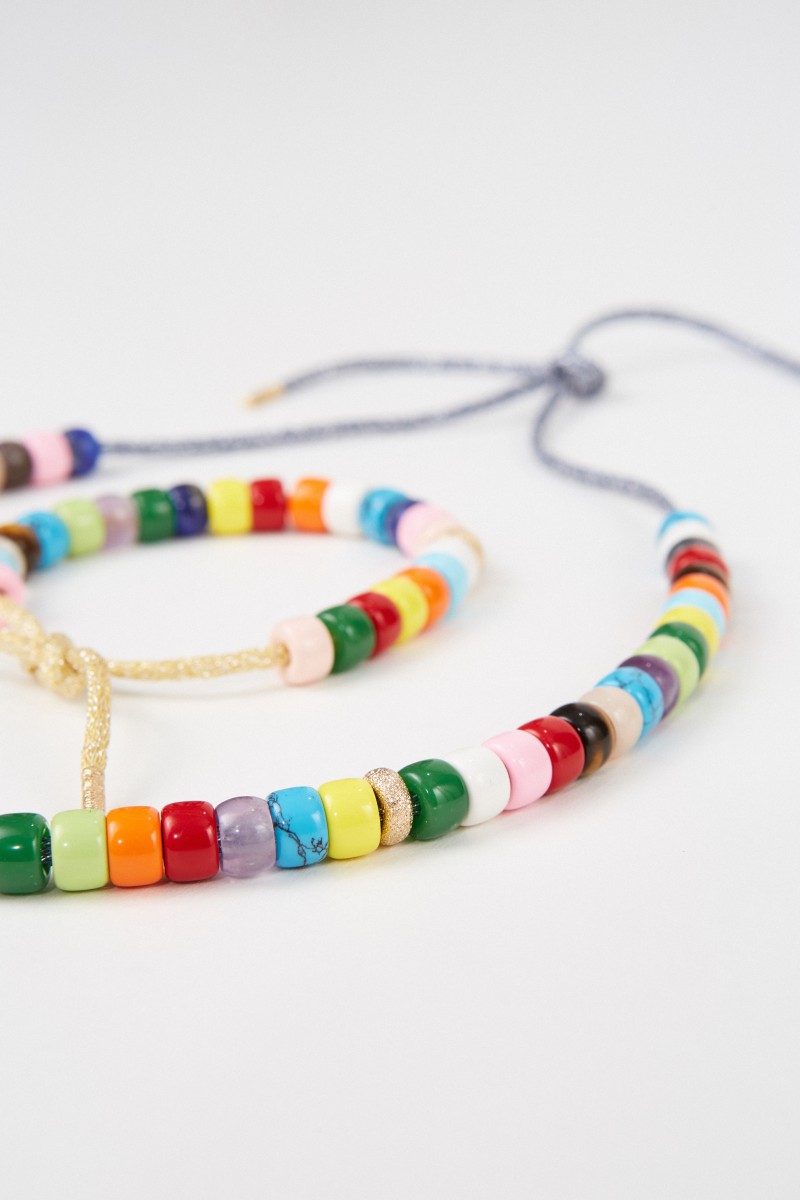 Carolina Bucci Perlenset 'FORTE Beads' mit Armband und Kette Gold/Blau