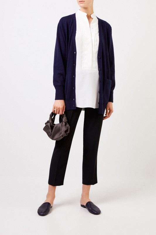 Chloé Cashmere Cardigan Marineblau