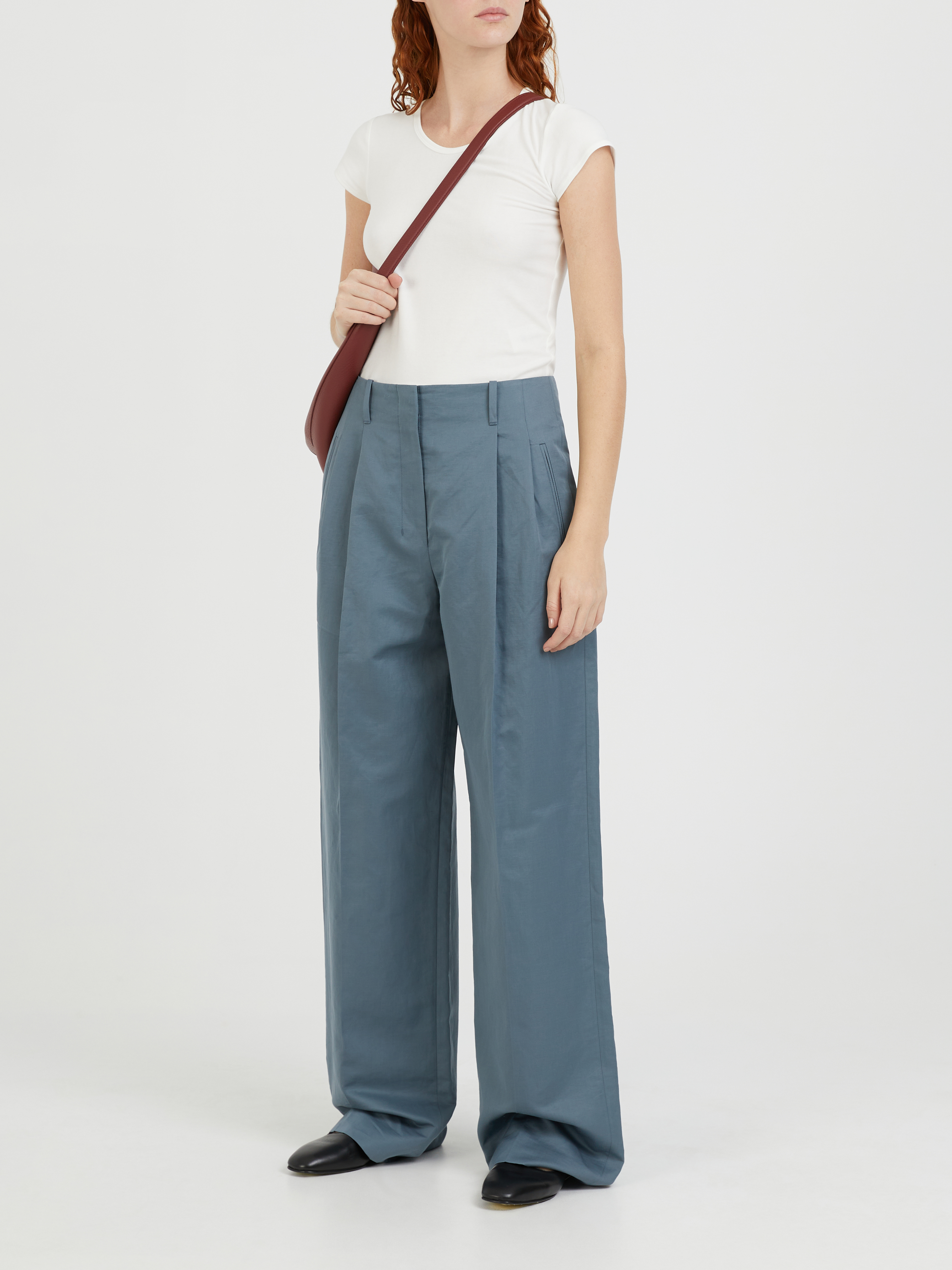 The Row Pleated Trousers Gaugin Grey Pants